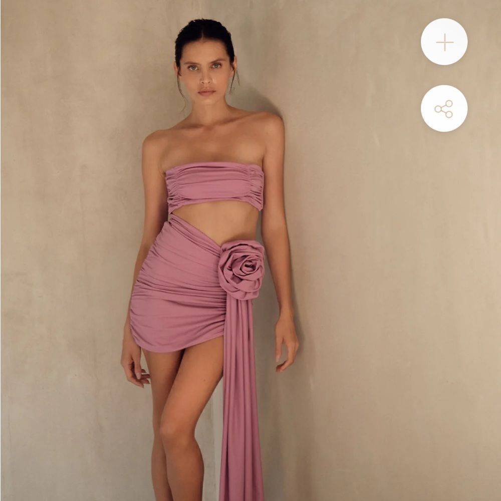 Bahia Maria Mia Gown Mini Dress In Orchid Purple Swimwear Rosette Resort Revolve — image 7 of 8